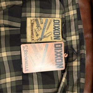 DIXXON Black and Tan Plaid Shirt